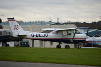 G-BLJO @ EGTF - Reims Cessna F152 at Fairoaks. Ex OY-BNB - by moxy