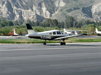 N356ND @ SZP - 2003 Piper PA-28-161 WARRIOR III, Lycoming O-320-D3G 160 Hp, landing roll Rwy 22 - by Doug Robertson