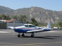 N91689 @ SZP - 1946 North American NAVION, Continental E225 upgrade, Young Eagles flight, taxi to Rwy 22 - by Doug Robertson