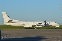 G-CERZ @ EGSH - Eastern Airways Saab about to depart from Norwich. - by Graham Reeve