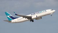 C-FCSX @ FLL - West Jet 737-800 - by Florida Metal