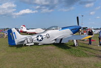 N251GA @ KOSH - N251GA E9-D in USAAF scheme  at Oshkosh 30.7.14 - by GTF4J2M