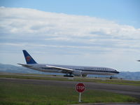 B-2048 @ NZAA - Turning off runway  just landed - by magnaman