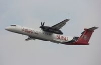 N414QX @ KLAX - DHC-8-402