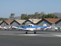 N8667H @ SZP - 1947 North American NAVION, Continental IO-520 285 Hp upgrade, takeoff roll Rwy 22, Young Eagles flight - by Doug Robertson