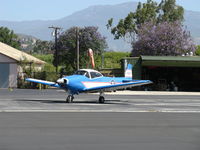 N8667H @ SZP - 1947 North American NAVION, Continental IO-520 285 Hp upgrade, taking the active, Young Eagles flight - by Doug Robertson