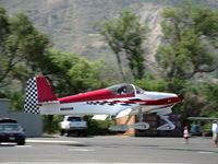 N825AB @ SZP - 2010 VAN's RV-6A, landing Rwy 22-panned shot - by Doug Robertson