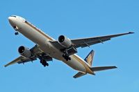 9V-SWE @ EGLL - Boeing 777-312ER [34570] (Singapore Airlines) Home~G 29/08/2009. on approach 27R. - by Ray Barber