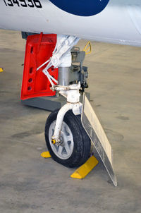 134936 @ KPUB - Nose gear-Weisbrod Aviation Museum - by Ronald Barker