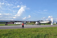 HB-SIB @ LSMP - Solar Impulse 2 being prepared for a flight from Payerne Air Base, Switzerland.