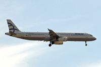 SX-DVO @ EGLL - Airbus A321-232 [3462] (Aegean Airlines) Home~G 02/09/2011. On approach 27L.