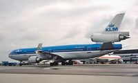 PH-KCF @ EHAM - McDonnell Douglas MD-11 [48560] (KLM Royal Dutch Airlines) Amsterdam-Schiphol~PH 30/08/1996 - by Ray Barber