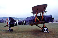 G-EBIA @ EGVP - Royal Aircraft Factory SE.5A [654/2404] AAC Middle Wallop~G 06/08/1977. From a slide. - by Ray Barber