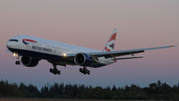 G-STBL @ KPAE - Arriving on 34L at sunset - by Woodys Aeroimages