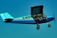 G-MZEN @ EGBR - Steep climb out - by glider