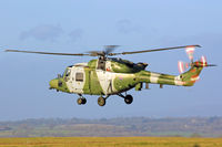 ZG889 @ EGFF - AAC Lynx AH.9A, Dishforth based, 9th Regiment, callsign Army Air 675, seen shortly after lifting at EGFF.