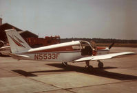N5533F @ SWF - Piper Cherokee PA-28-140 N5533F at Stewart Airport, June 19, 1971. - by Mike Boland