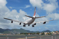 F-GLZN @ TNCM - Crossing Maho Beach. - by Tomas Milosch