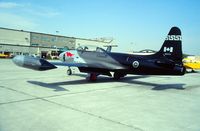133174 @ CYWG - Photo shows 133174 stopping for fuel at CFB Winnipeg in Aug 1991. At the time, the aircraft carried a commemorative paint pattern. - by Alf Adams