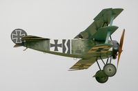 G-CDXR @ LFRN - Fokker DR-1 Replica, Solo display, Rennes-St Jacques airport (LFRN-RNS) Air show 2014 - by Yves-Q
