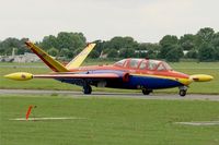 F-GSYD @ LFPB - Fouga CM-170 Magister, Taxiing to holding point, Paris-Le Bourget Air Show 2013 - by Yves-Q