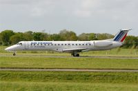 F-GUBG @ LFRB - Embraer EMB-145MP , Take off rwy 25L, Brest-Bretagne Airport (LFRB-BES) - by Yves-Q