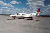 N12564 @ CYMJ - Photo shows USN T-47A (Cessna Citation 2) N12564 when it was displayed at the annual airshow at Canadian Forces Base Saskatchewan, Canada in 1985. - by Alf Adams