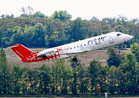 S5-AAD @ LOWW - Canadair CRJ-200LR [7166] (Adria Airways) Vienna-Schwechat~OE 12/09/2007