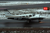 OY-JCF @ ESSB - Taxiing for departure.