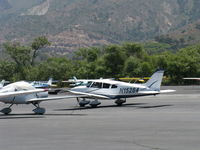 N15284 @ SZP - 1972 Piper PA-28-180 CHEROKEE, Lycoming O&VO-360 180 Hp, taxi to Rwy 22 - by Doug Robertson
