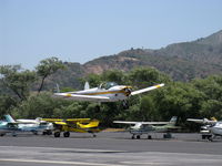 N99853 @ SZP - 1946 ERCO Ercoupe 415-C, Continental O-200 100 Hp upgrade by STC, low pass over 22 - by Doug Robertson
