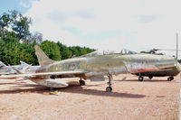 63937 @ N.A. - North American F-100F Super Sabre two-seat fighter of the Armee de l' Air at the Chateau de Savigny aircraft museum. - by Henk van Capelle