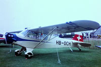 HB-OCH @ EGBK - Piper L-4J Grasshopper [12687] Sywell~G 02/07/1978. From a slide. - by Ray Barber