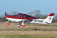 N374SR @ EGSV - Departing from Old Buckenham. - by Graham Reeve