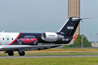 S5-AAF @ LFPG - Canadair CRJ-200LR [7272] (Adria Airways) Paris-Charles De Gaulle~F 17/06/2009 Showing a close up of the artwork on the rear fuselage and tail. - by Ray Barber
