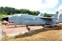 35 @ N.A. - Aéronavale (French Naval Aviation) F-8P Crusader fighter preserved at the Chateau de Savigny aircraft museum. Looks weathered ... - by Henk van Capelle