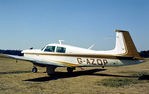 G-AZOP @ EGLD - Mooney M20E Chaparral as seen at Denham in the Summer of 1976. - by Peter Nicholson