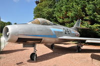289 @ N.A. - Mystère IVA fighter-bomber of the French Air Force at the Chateau de Savigny aircraft museum.