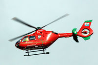 G-WASN @ EGFF - EC-135T-2+, EGFH based Welsh Air Ambulance Helimed 57, seen in the overhead at 1000'.