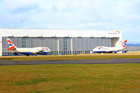 G-CIVJ @ EGFF - Seen shutting down at the BAMC Cardiff, Sister ac G-CIVB also in the shot.