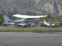 N66168 @ SZP - 1983 Cessna 172P SKYHAWK, Lycoming O-320-D2J 160 Hp, takeoff climb Rwy 22 - by Doug Robertson