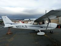 N824LB @ KRHV - A Cessna 172S from Palo Alto sits for repairs in an overcast day at Reid-Hillview. - by Chris L.