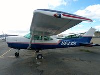 N2431S @ KRHV - A local Cessna 182RG sits on the ramp on an overcast day at Reid-Hillview. - by Chris L.