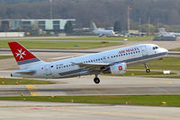 9H-AEG @ LSZH - Airbus A319-111 [2113] (Air Malta) Zurich~HB 05/04/2009