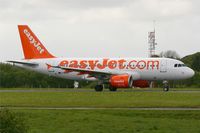 G-EZAL @ LFRB - Airbus A319-111, Taxiing to holding point rwy 25L, Brest-Bretagne airport (LFRB-BES) - by Yves-Q