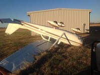 N8556U - Tornado tore up hangers and flopped aircraft. - by Del Collins
