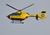 G-WPDA - Off airport. Western Power Distribution Helicopter Unit helicopter inspecting power lines near Llanelli, Wales, UK - by Roger Winser