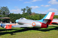 251 @ N.A. - Dassault Ouragan fighter of the French Air Force preserved at the Chateau de Savigny aircraft museum. - by Henk van Capelle