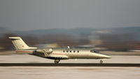 OE-GHF @ LOWG - Business jet take off at GRZ Airport.