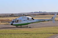 G-GHER @ EGFH - Ecureuil 2, Gallagher Air LLP, Southend based, previously G-DANZ, seen tech by the pumps at EGFH. - by Derek Flewin